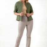 ז'קט פתוח בהדפס זיגזג-דגם סמוקי